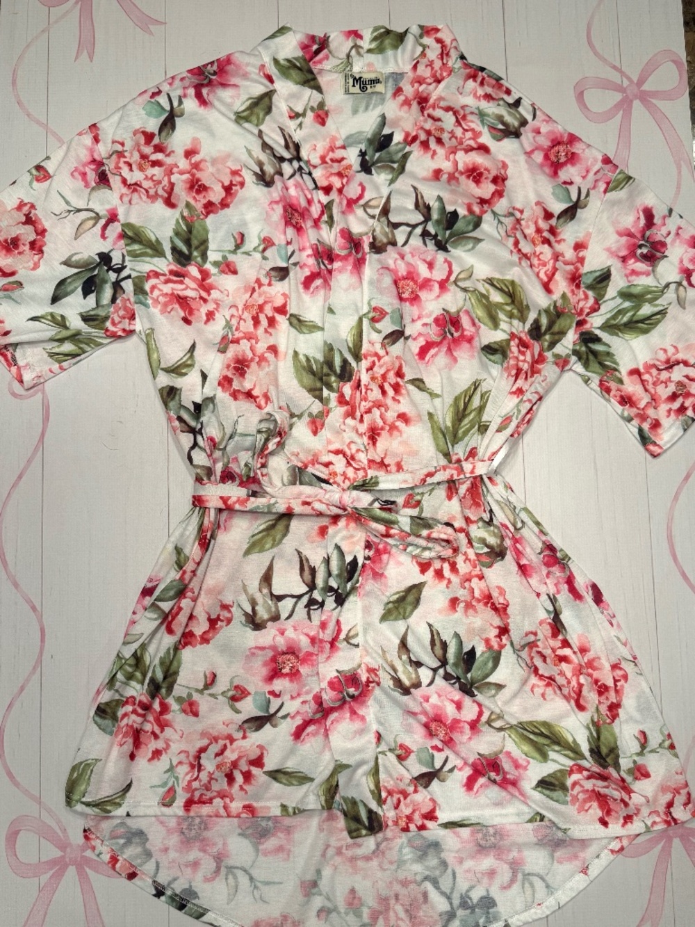 Show Me Your Mumu Brie Floral Short robe One Size